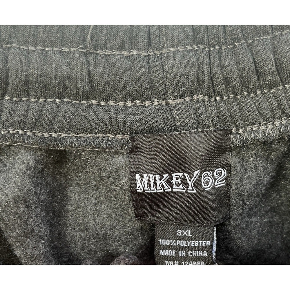 NWT Mikey62 Men's Size 3XL Sweatpants Gray Cargo Drawstring Lounge Casual - Picture 3 of 7